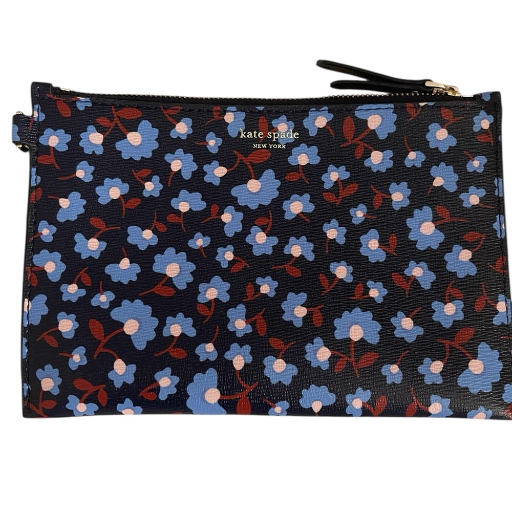 Floral  Kate Spade pouch — perfect for makeup or purse organization!
